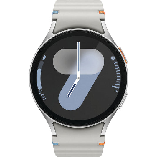 SAMSUNG Galaxy Watch7 LTE 44 mm Smartwatch Aluminium Nitrilkautschuk, 85-130 mm, Silver SAMSUNG