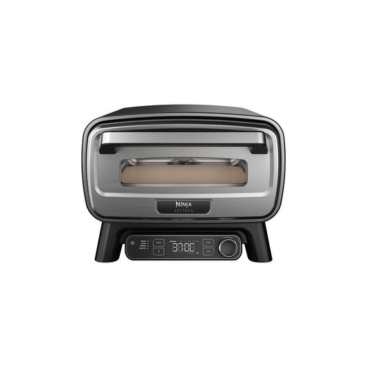 NINJA MO201EU Artisan Outdoor-Elektro-Pizzaofen und Heißluftfritteuse Minibackofen, Grau (1760 Watt) NINJA