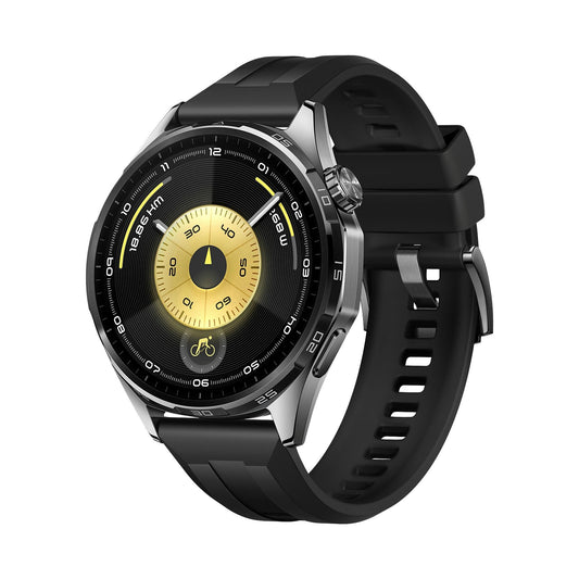 HUAWEI Watch GT6 46 Smartwatch Fluorelastomerarmband, 140-210 mm, Schwarz HUAWEI
