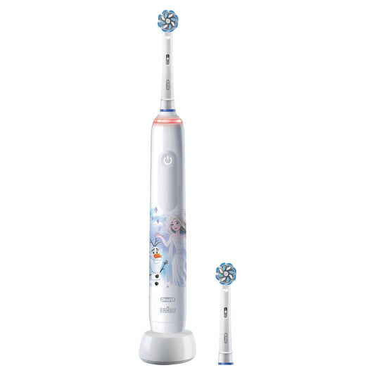 ORAL-B Pro Junior 6+ Frozen Elektrische Kinderzahnbürste Weiß, Reinigungstechnologie: Oszillierend / Rotierend (2D) ORAL-B