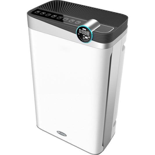 BECOOL BC54LRLB2101 BE COOL LUFTREINIGER Luftreiniger Weiß (85 Watt, Raumgröße: 54 m², 7-Stufen Filter, HEPA-Filter H12) BECOOL