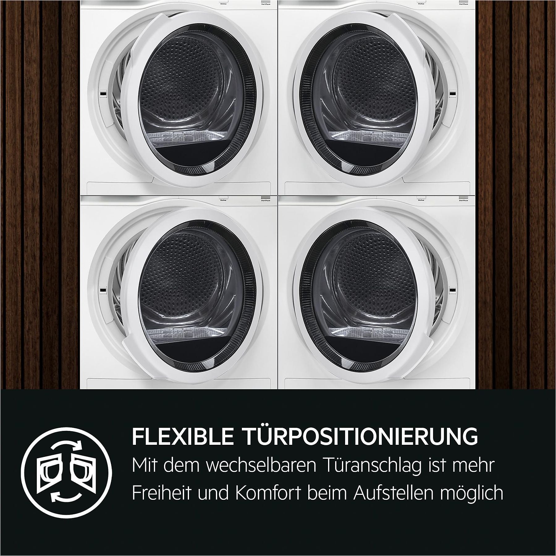 AEG TR7T60580 Wärmepumpentrockner Serie 7000 SensiDry® mit Wärmepumpentechnologie (8 kg, Weiß / Weiß / Weiß) AEG