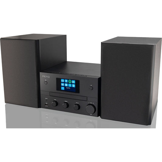 PEAQ PMS 400 Micro Hifi System mit DAB+/FM Tuner (Schwarz) PEAQ