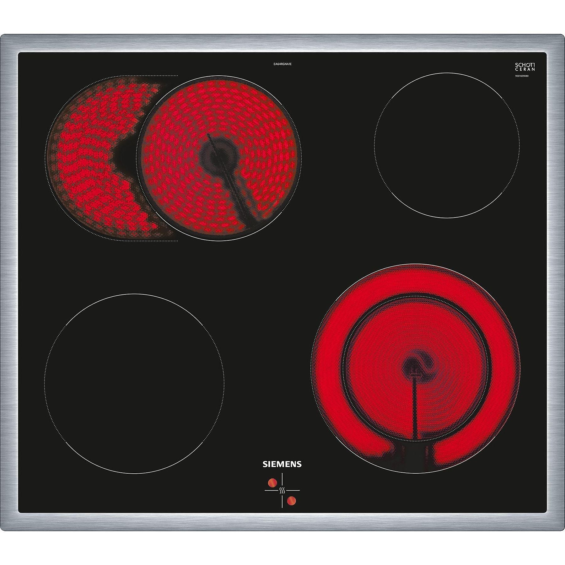 SIEMENS EQ411TA10 iQ100 (Backofen), iQ300 (Kochfeld), Einbauherdset (Elektrokochfeld, A, 66 l) SIEMENS