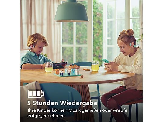 PHILIPS TAK 4607 GR/00, Open-ear Kopfhörer Bluetooth Türkis PHILIPS
