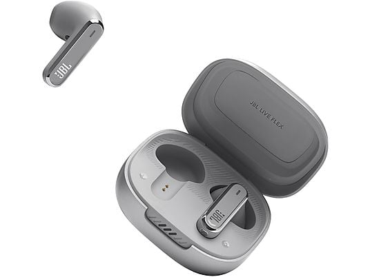 JBL Live Flex True Wireless, In-ear Kopfhörer Bluetooth Silber JBL