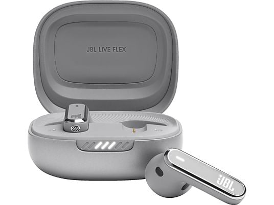 JBL Live Flex True Wireless, In-ear Kopfhörer Bluetooth Silber JBL