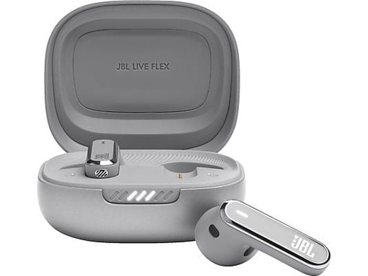 JBL Live Flex True Wireless, In-ear Kopfhörer Bluetooth Silber JBL
