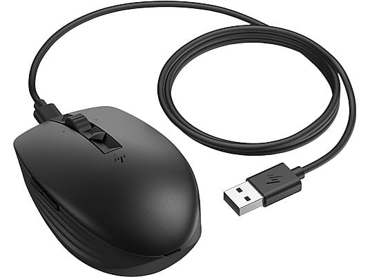 HP 710 Wiederaufladbare geräuschlose Maus, Schwarz HP