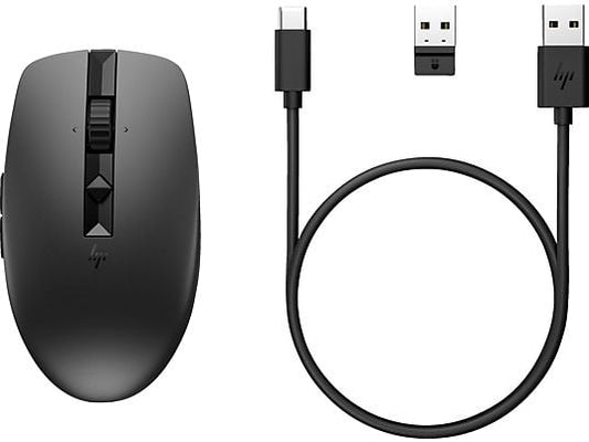 HP 710 Wiederaufladbare geräuschlose Maus, Schwarz HP