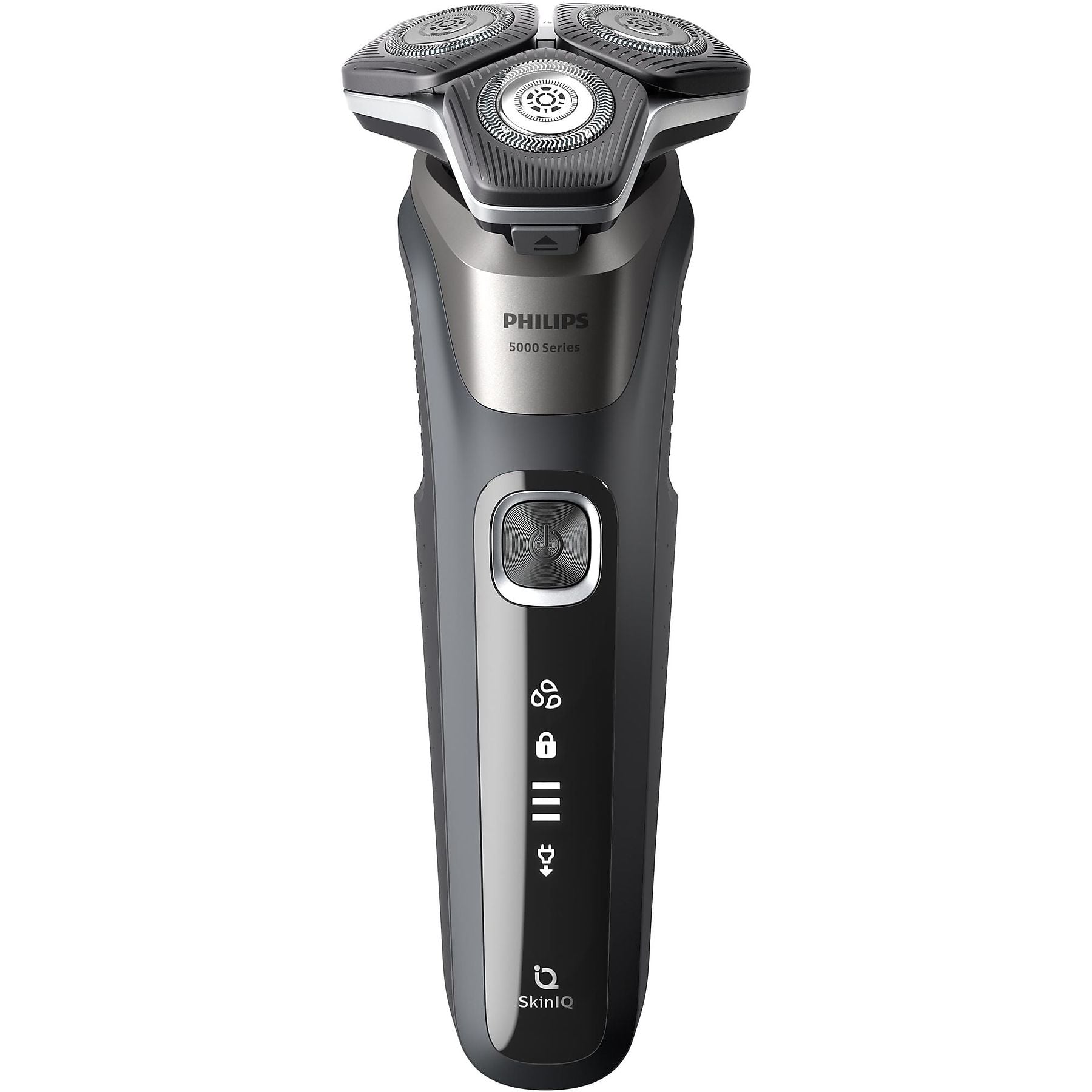 PHILIPS S5887/35 Etui, Ladestation, Elektrorasierer Series 5000 Carbongrau (SteelPrecision Klingen, Reinigungsstation: Nein) PHILIPS
