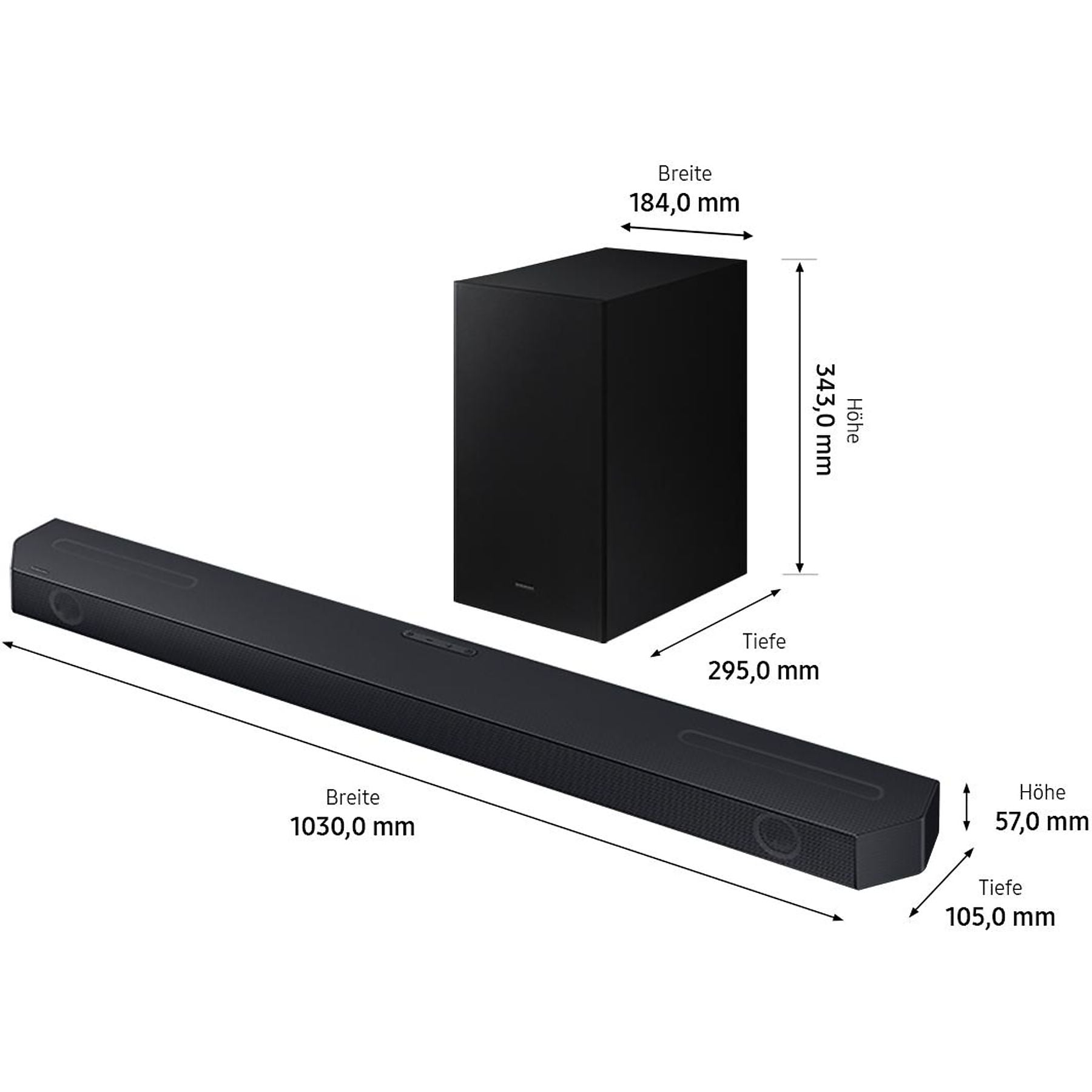 SAMSUNG HW-Q610GC/ZG, Soundbar, Titanschwarz SAMSUNG