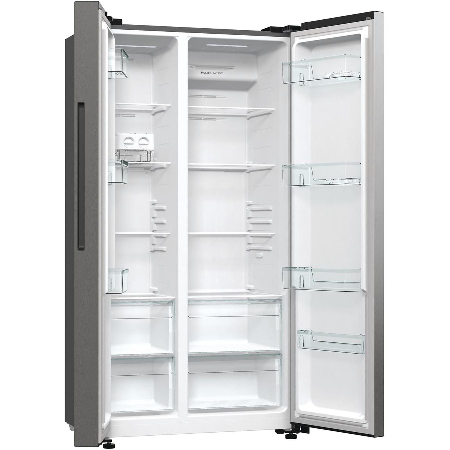 GORENJE NRR9185EAXL Advanced Line Side-by-Side (550 l, E, 1786 mm hoch, Edelstahl) GORENJE