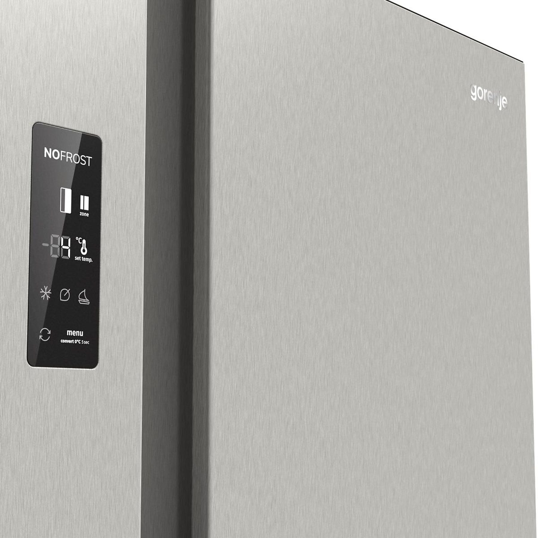 GORENJE NRR9185EAXL Advanced Line Side-by-Side (550 l, E, 1786 mm hoch, Edelstahl) GORENJE