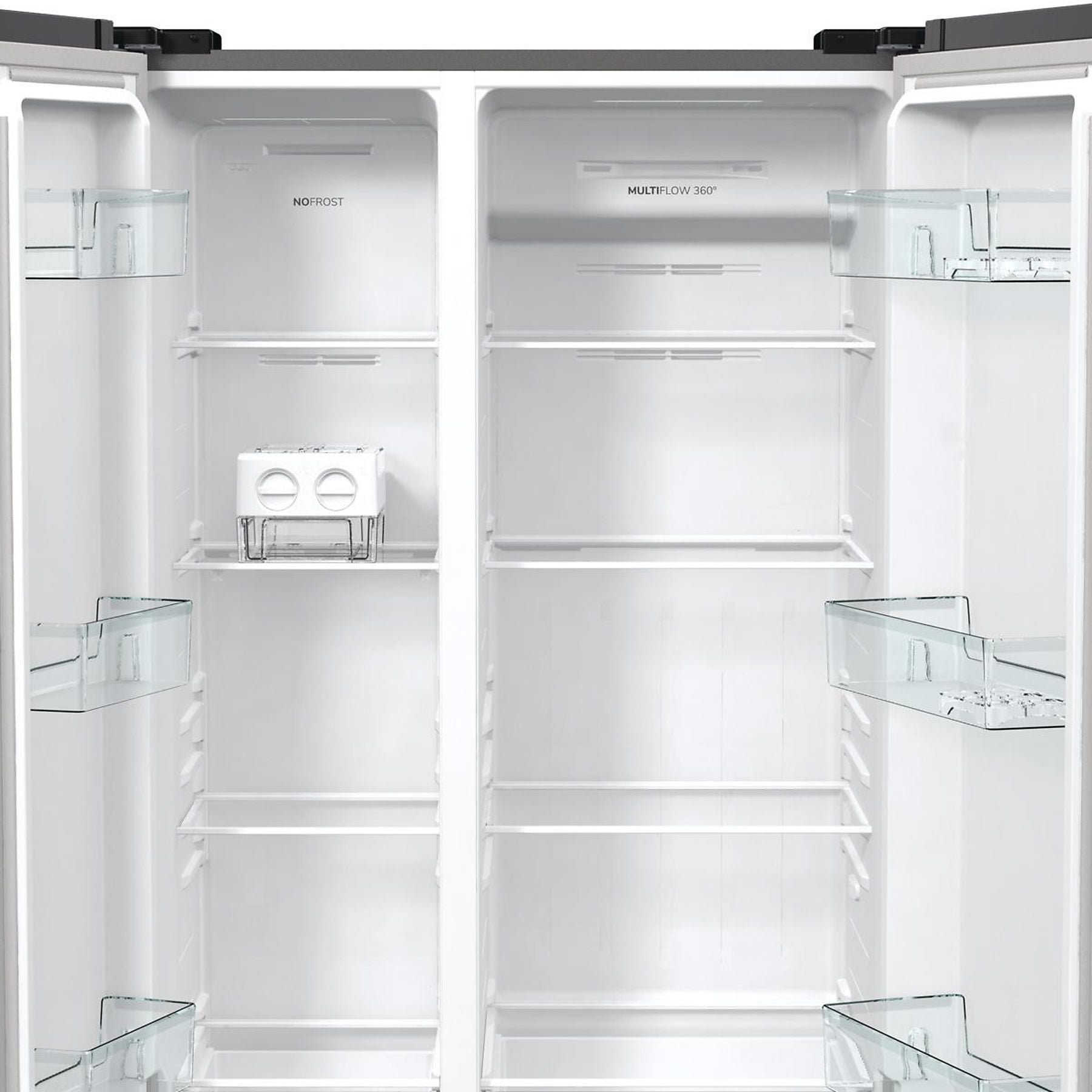GORENJE NRR9185EAXL Advanced Line Side-by-Side (550 l, E, 1786 mm hoch, Edelstahl) GORENJE