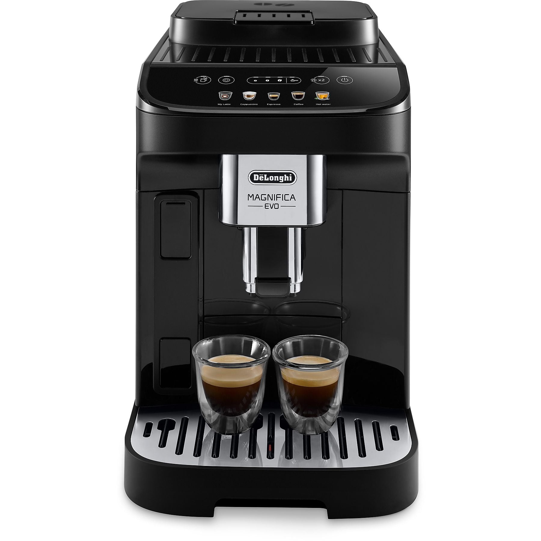 DELONGHI Magnifica Evo ECAM290.61.B - 4 Kaffeespezialitäten, 5 Direktwahltasten, cremiger Milchschaum, einfache Bedienung, Kaffeevollautomat Schwarz DELONGHI