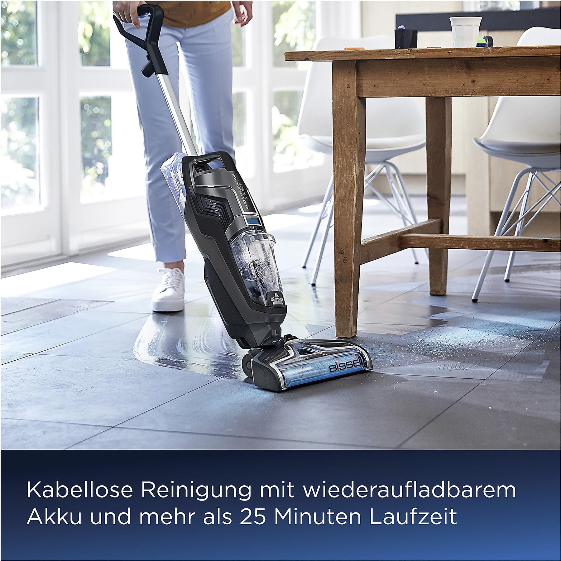 BISSELL CrossWave C6 Cordless Nass-/Trockensauger, Netz-/Akkubetrieb BISSELL