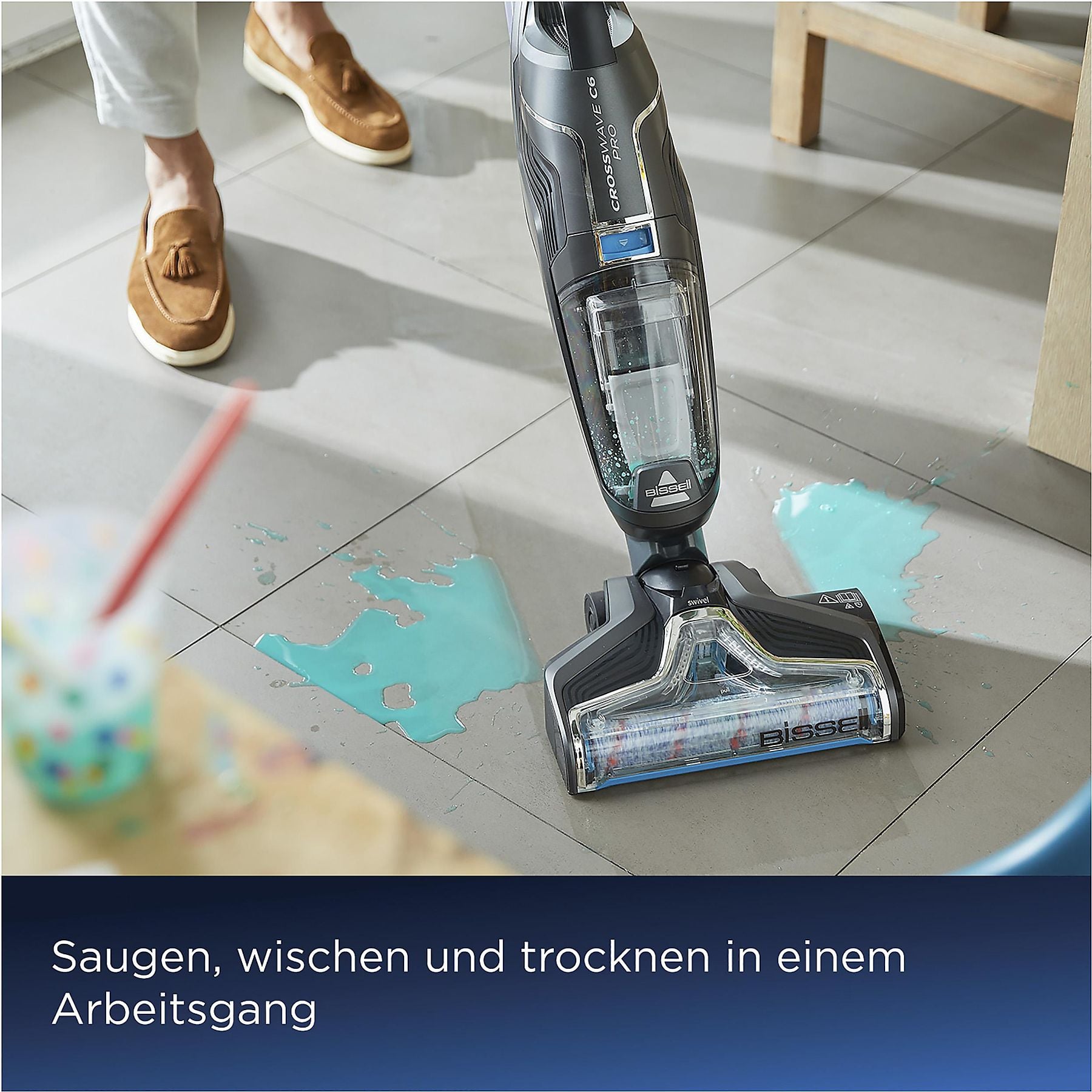 BISSELL CrossWave C6 Cordless Nass-/Trockensauger, Netz-/Akkubetrieb BISSELL