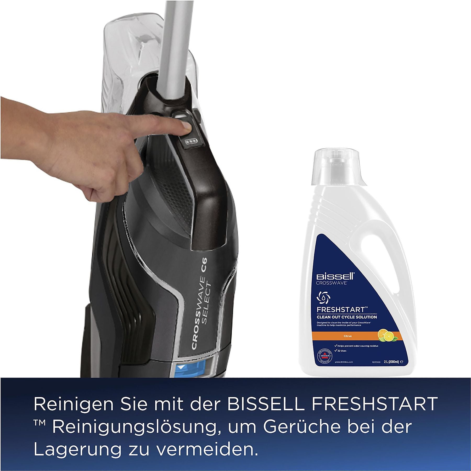 BISSELL CrossWave C6 Cordless Nass-/Trockensauger, Netz-/Akkubetrieb BISSELL
