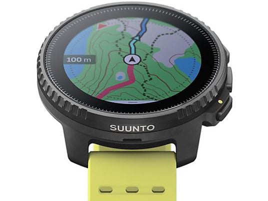 SUUNTO Vertical Smartwatch Glasfaserverstärktes Polyamid Silikon, Einheitsgröße, Black Lime SUUNTO