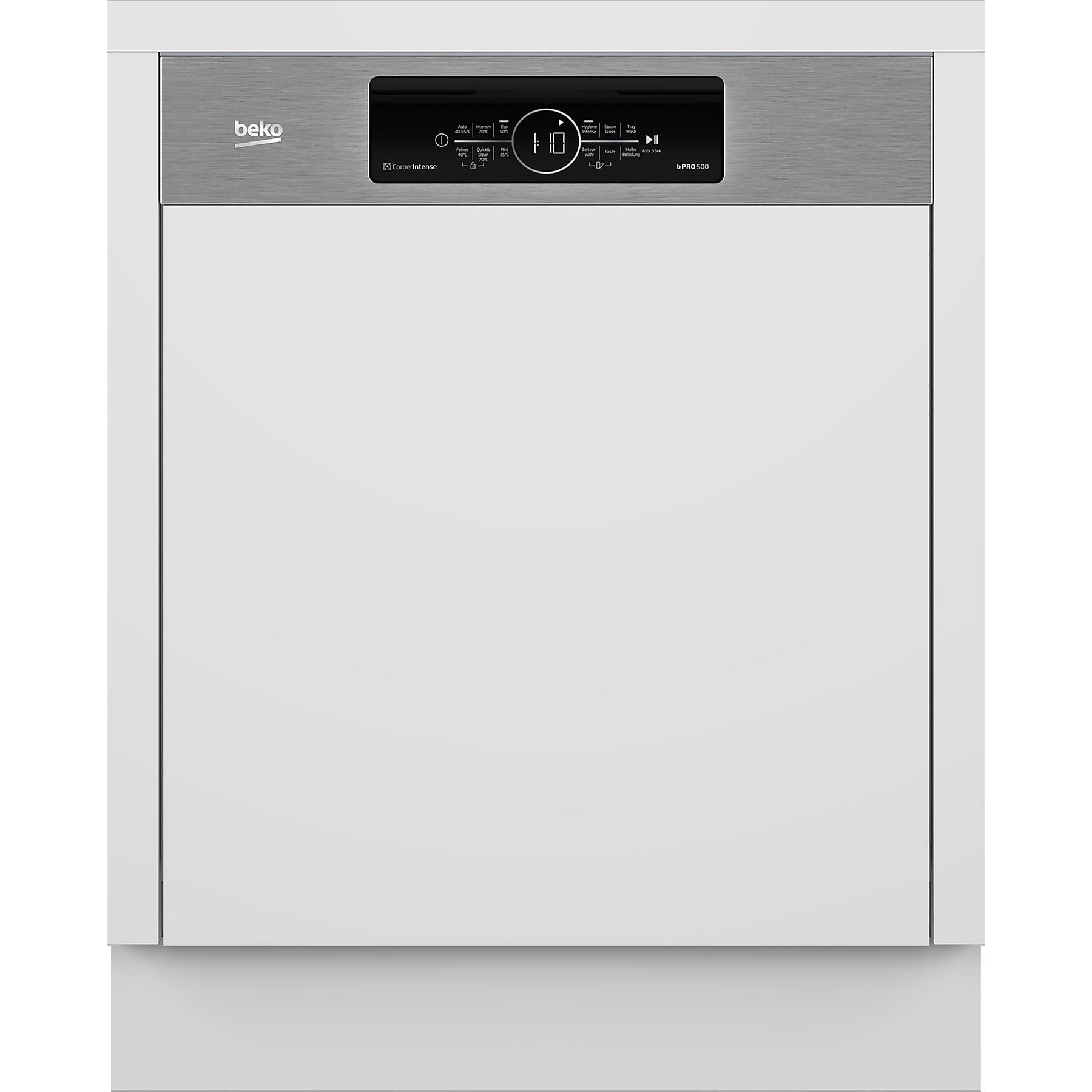BEKO BDSN3844M0X Geschirrspüler (teilintegrierbar, 598 mm breit, 43 dB (A), C) BEKO