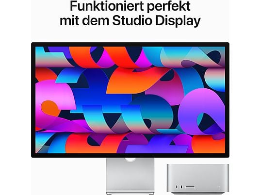 APPLE Mac Studio, MQH63D/A, macOS, Mini PC mit Apple M2 Ultra Prozessor , 64 GB RAM , 1 TB SSD , 60‑Core GPU APPLE
