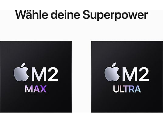 APPLE Mac Studio, MQH63D/A, macOS, Mini PC mit Apple M2 Ultra Prozessor , 64 GB RAM , 1 TB SSD , 60‑Core GPU APPLE