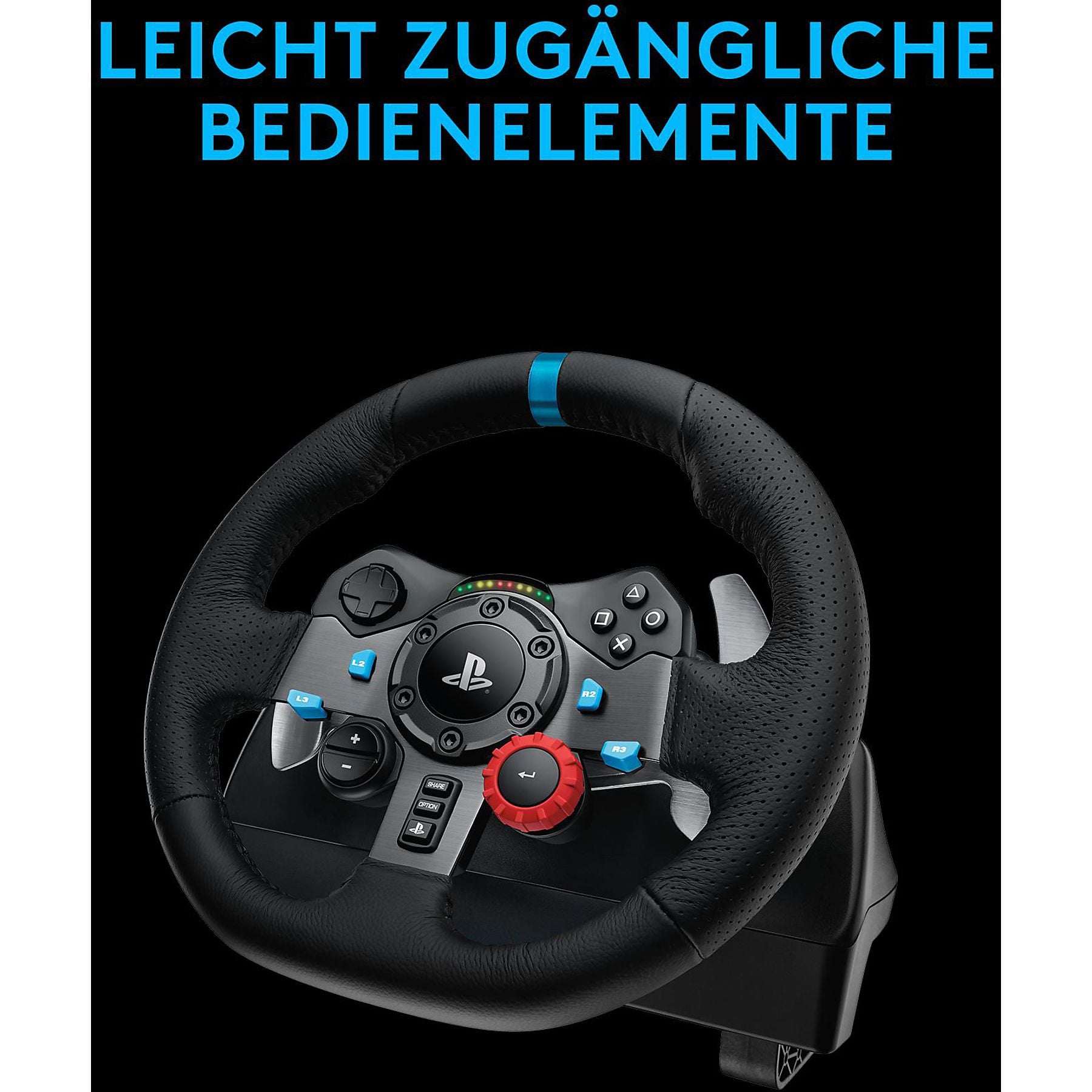 LOGITECH G29 Driving Force Rennlenkrad und Bodenpedale für PS5, PS4, PC, Mac + Astro A10 Gen 1 Gaming Headset Rennlenkrad + Kabelgebundenes Headset LOGITECH