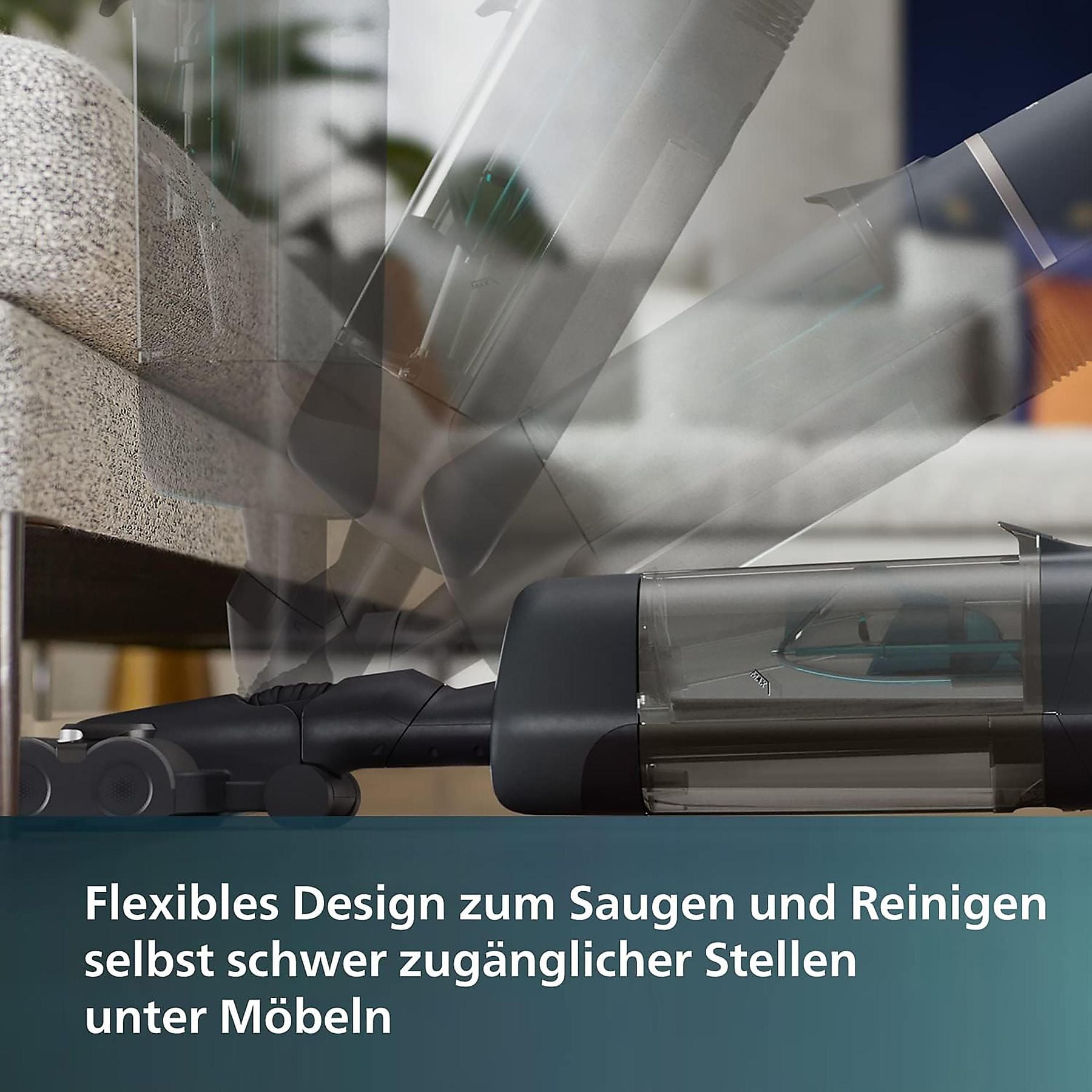 PHILIPS XW7110/01 AquaTrio Cordless Serie 7000 saugen und wischen, kabellos, Akkusauger, Nass-/Trockensauger, Akkubetrieb PHILIPS
