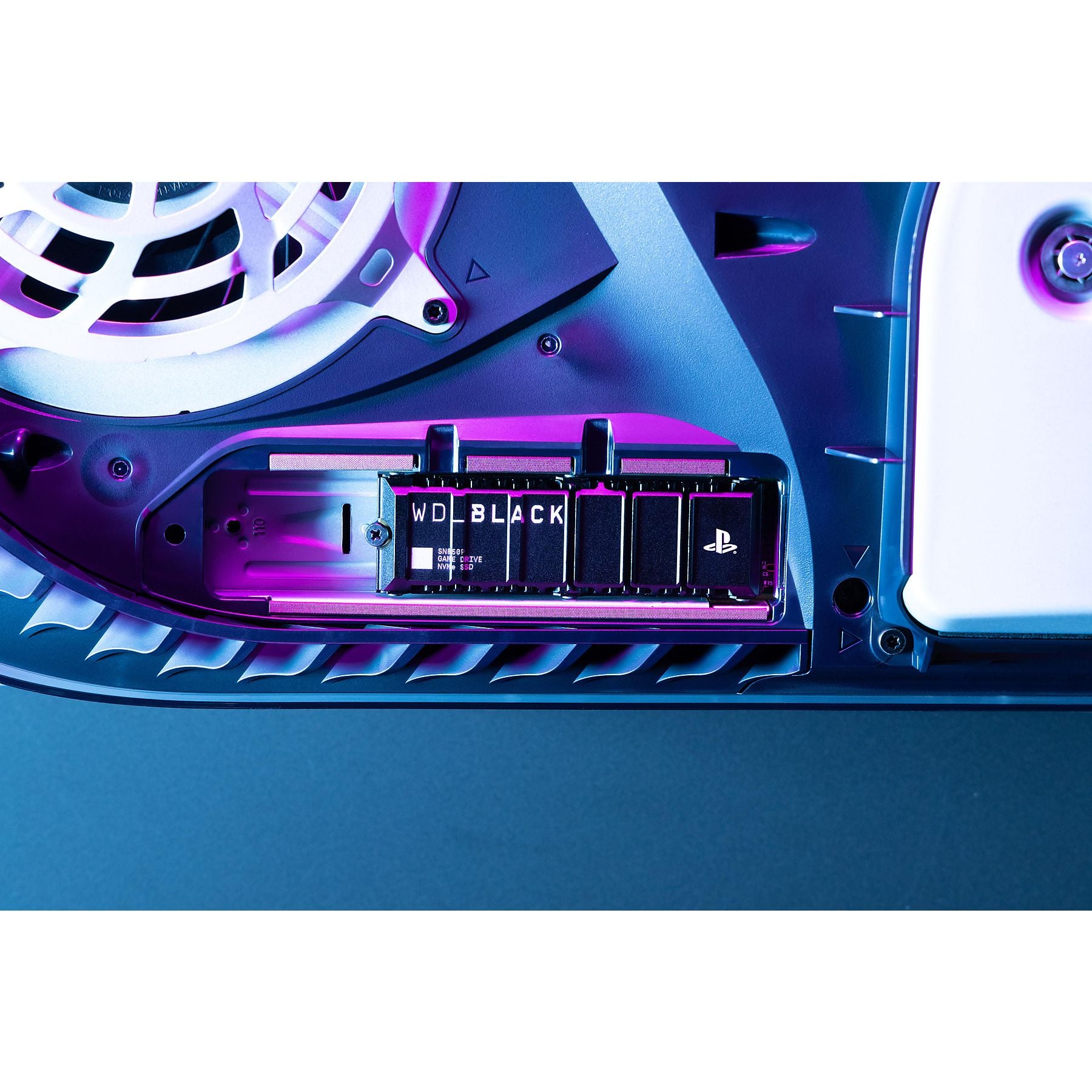WD_BLACK SN850P NVMe™ mit Heatsink für PS5 Konsolen™, 4 TB, Gaming SSD, Schwarz WD.