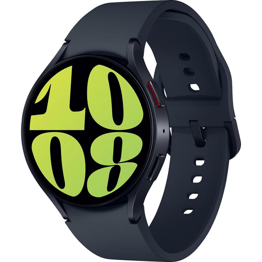 SAMSUNG Galaxy Watch6 44 mm Smartwatch Fluorkautschuk, M/L, Graphite SAMSUNG