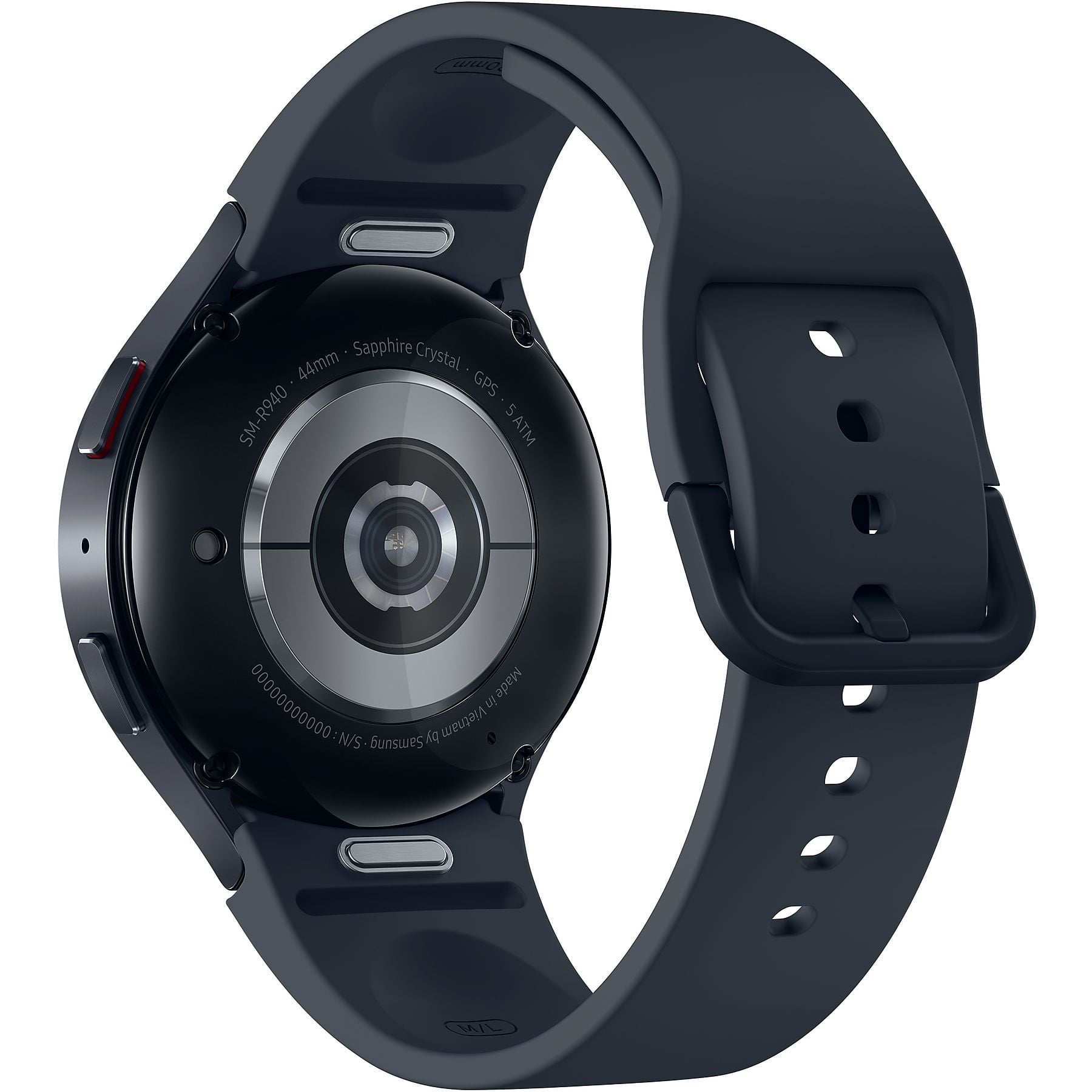 SAMSUNG Galaxy Watch6 44 mm Smartwatch Fluorkautschuk, M/L, Graphite SAMSUNG