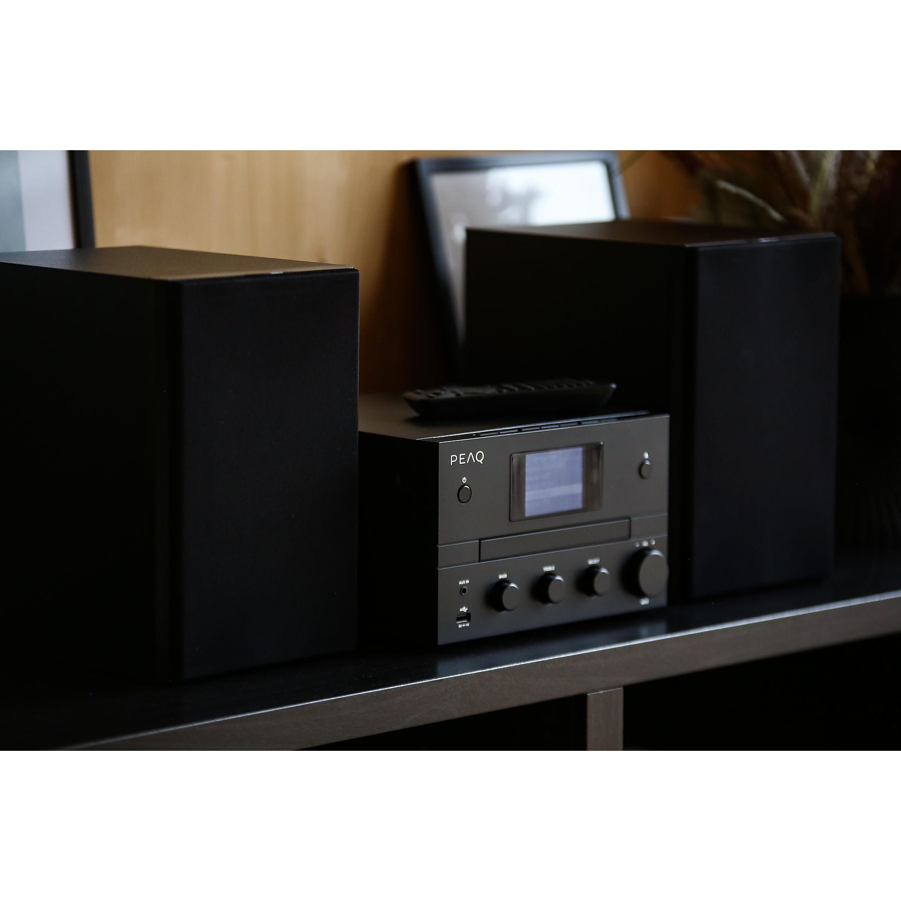 PEAQ PMS 400 Micro Hifi System mit DAB+/FM Tuner (Schwarz) PEAQ