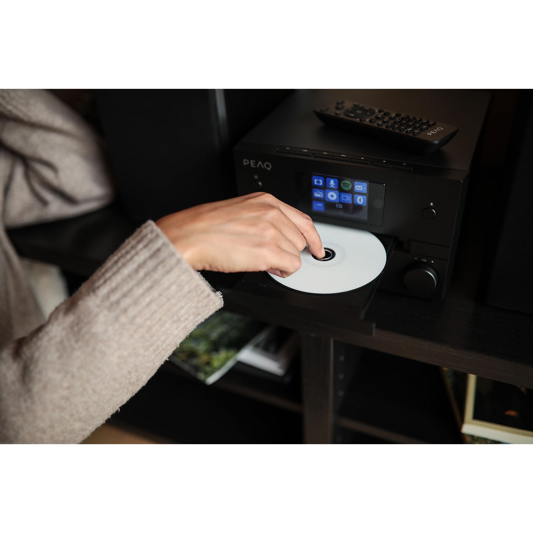 PEAQ PMS 400 Micro Hifi System mit DAB+/FM Tuner (Schwarz) PEAQ