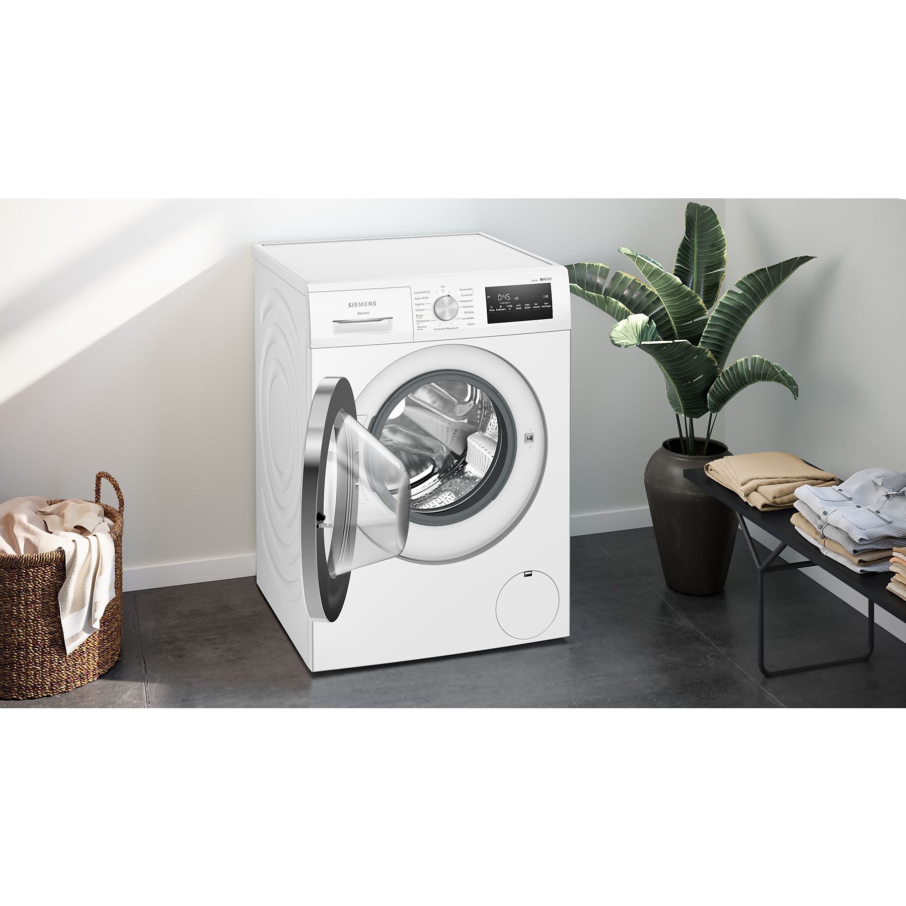 SIEMENS WM14NKECO4 iQ300 Waschmaschine (8 kg, 1400 U/Min., A) SIEMENS