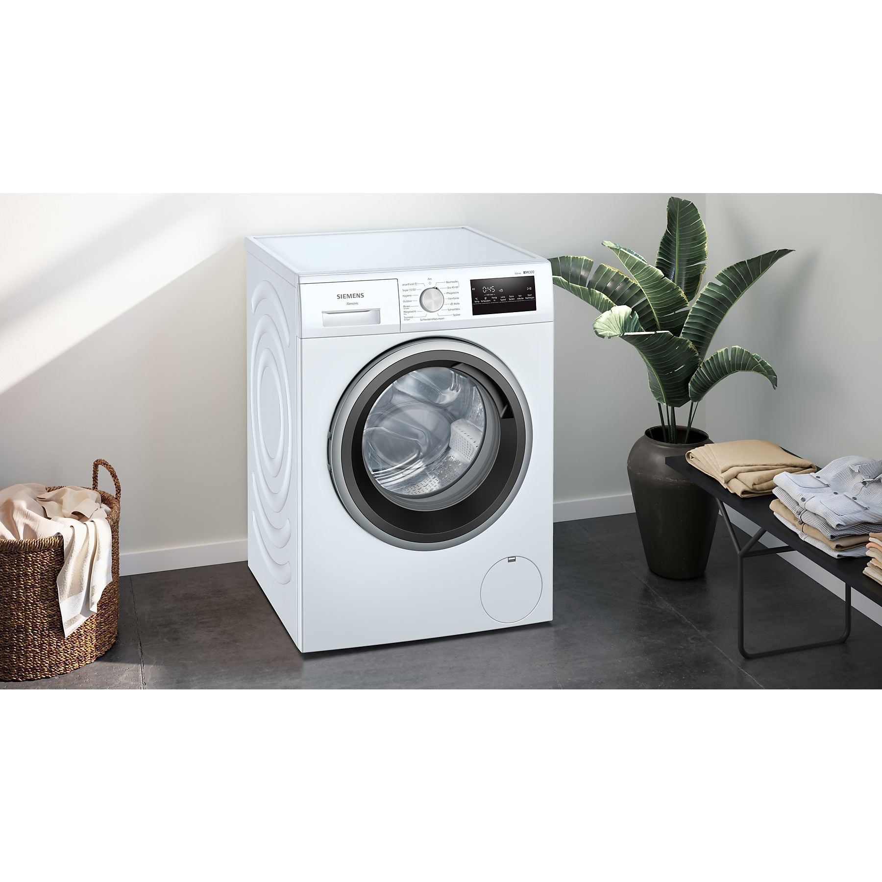SIEMENS WM14NKECO4 iQ300 Waschmaschine (8 kg, 1400 U/Min., A) SIEMENS