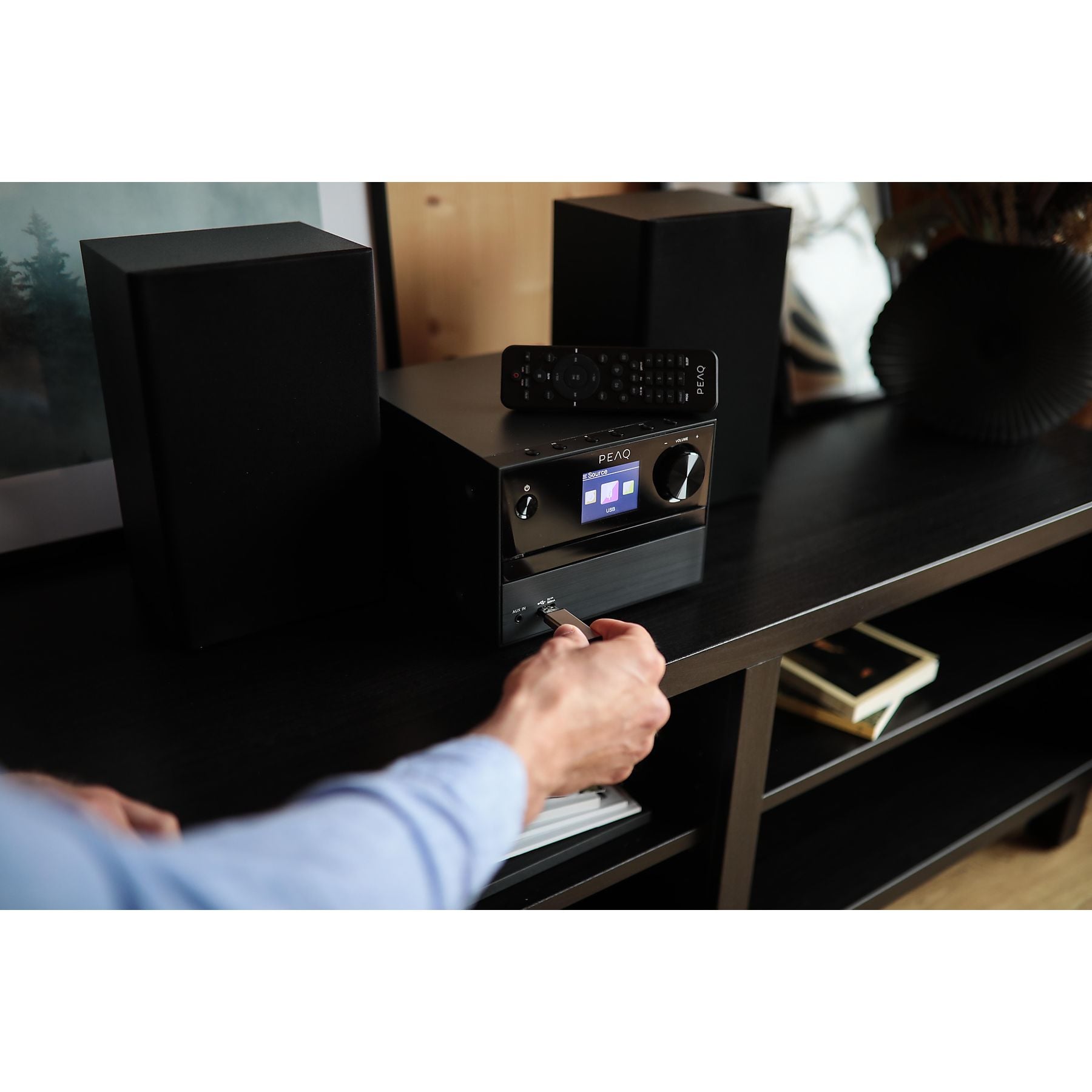 PEAQ PMS 320 Micro Hifi System (Schwarz) PEAQ