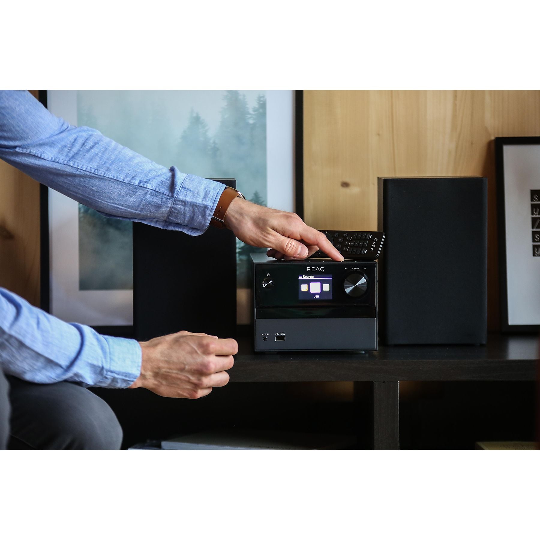 PEAQ PMS 320 Micro Hifi System (Schwarz) PEAQ