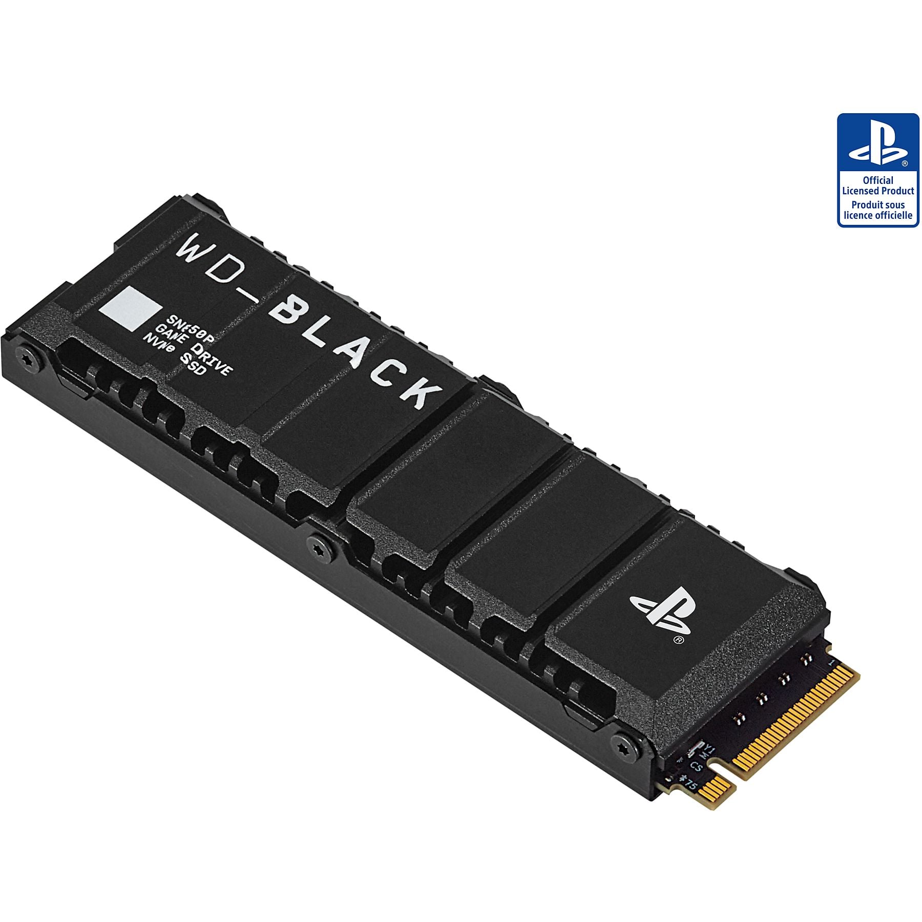 WD_BLACK SN850P NVMe™ mit Heatsink für PS5 Konsolen™, 4 TB, Gaming SSD, Schwarz WD.