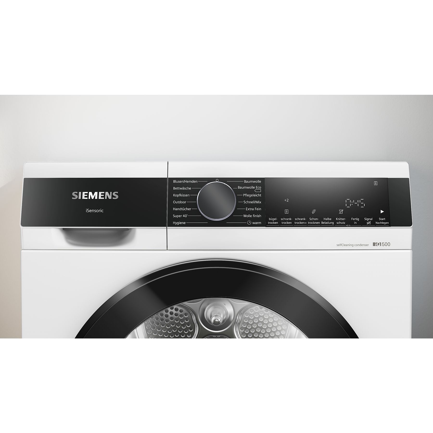 SIEMENS WQ45G2D00 Wärmepumpentrockner iQ500 (9,0 kg, Weiß) SIEMENS