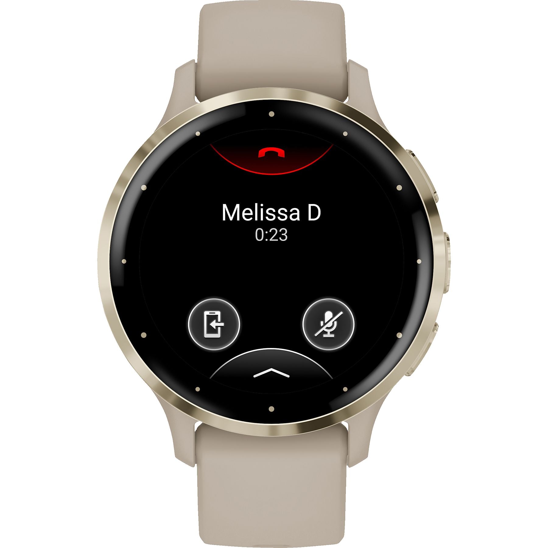 GARMIN VENU® 3s Smartwatch faserverstärktes Polymer Silikon, 18 mm, French Gray/Softgold GARMIN