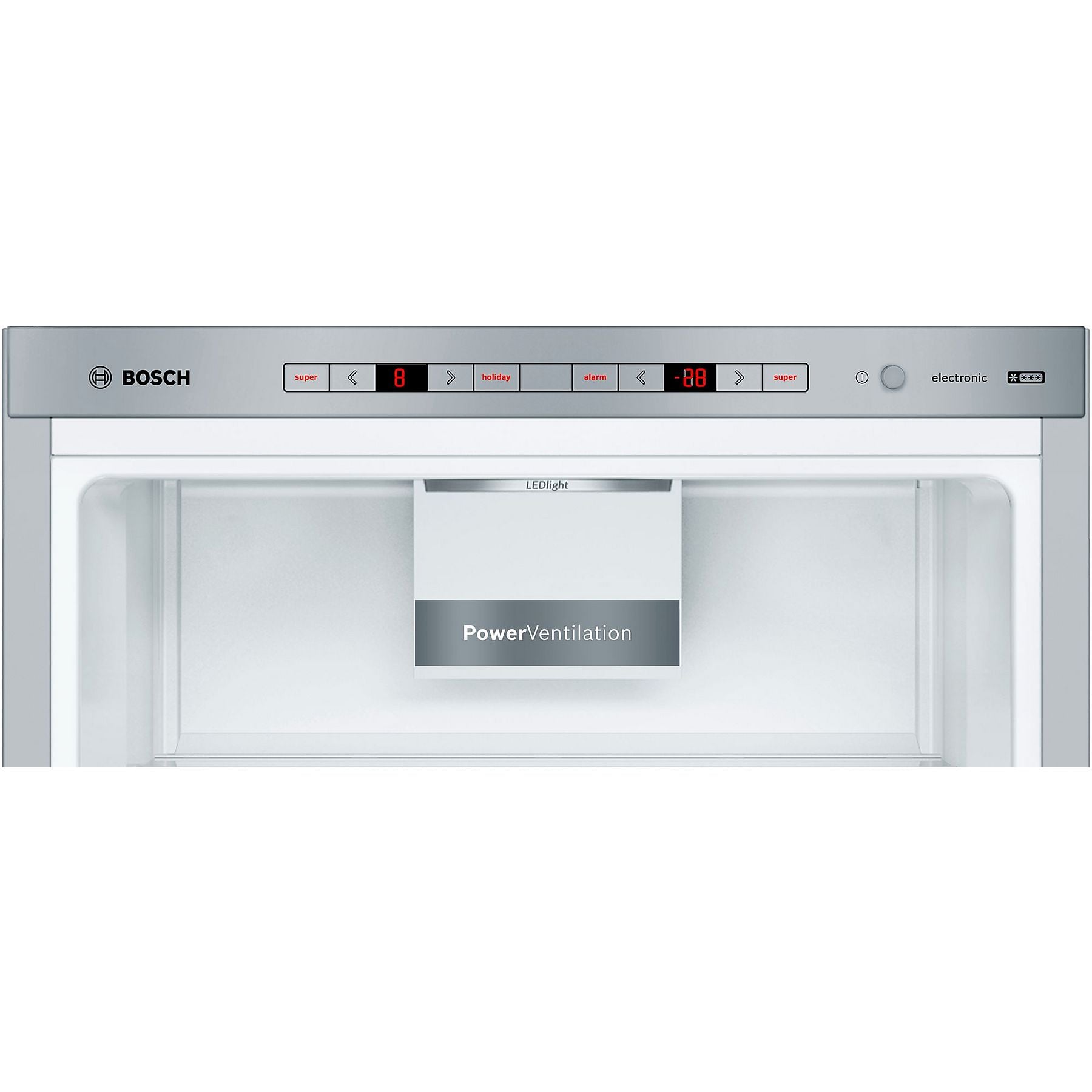 BOSCH KGE398IBP Serie 6 Kühlgefrierkombination (B, 343 l, 2010 mm hoch, Gebürsteter Stahl mit Anti Fingerprint) BOSCH