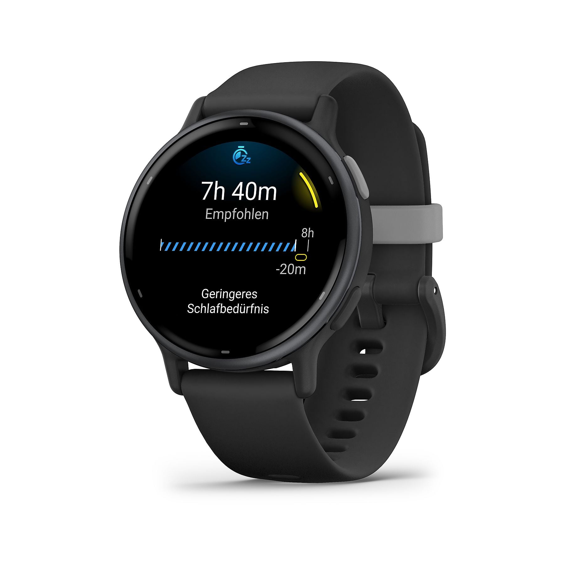 GARMIN VIVOACTIVE® 5 MUSIC Smartwatch faserverstärktes Polymer Silikon, 20mm, Schwarz/Schiefergrau GARMIN