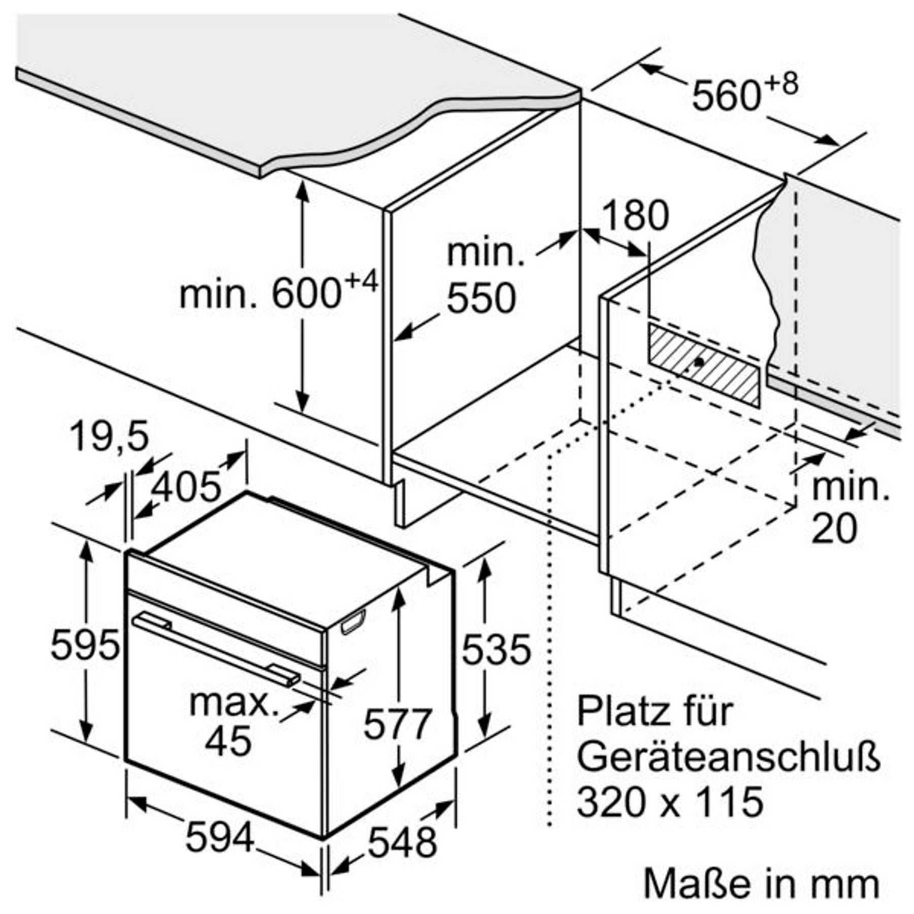 BOSCH HBD80PY53 Serie 8/Serie 6, Einbaubackofenset (Induktionskochfeld, A+, 71 l) BOSCH