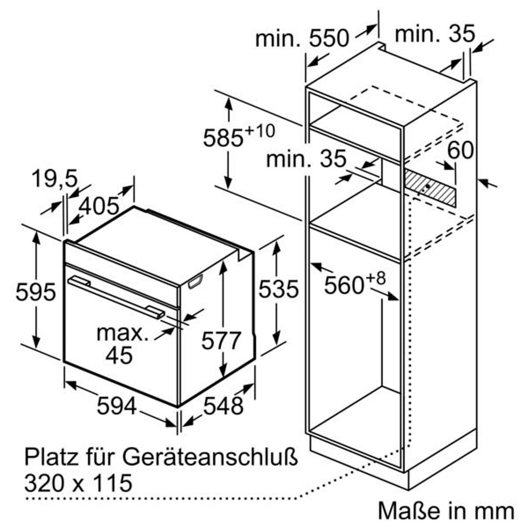 BOSCH HBD80PY53 Serie 8/Serie 6, Einbaubackofenset (Induktionskochfeld, A+, 71 l) BOSCH
