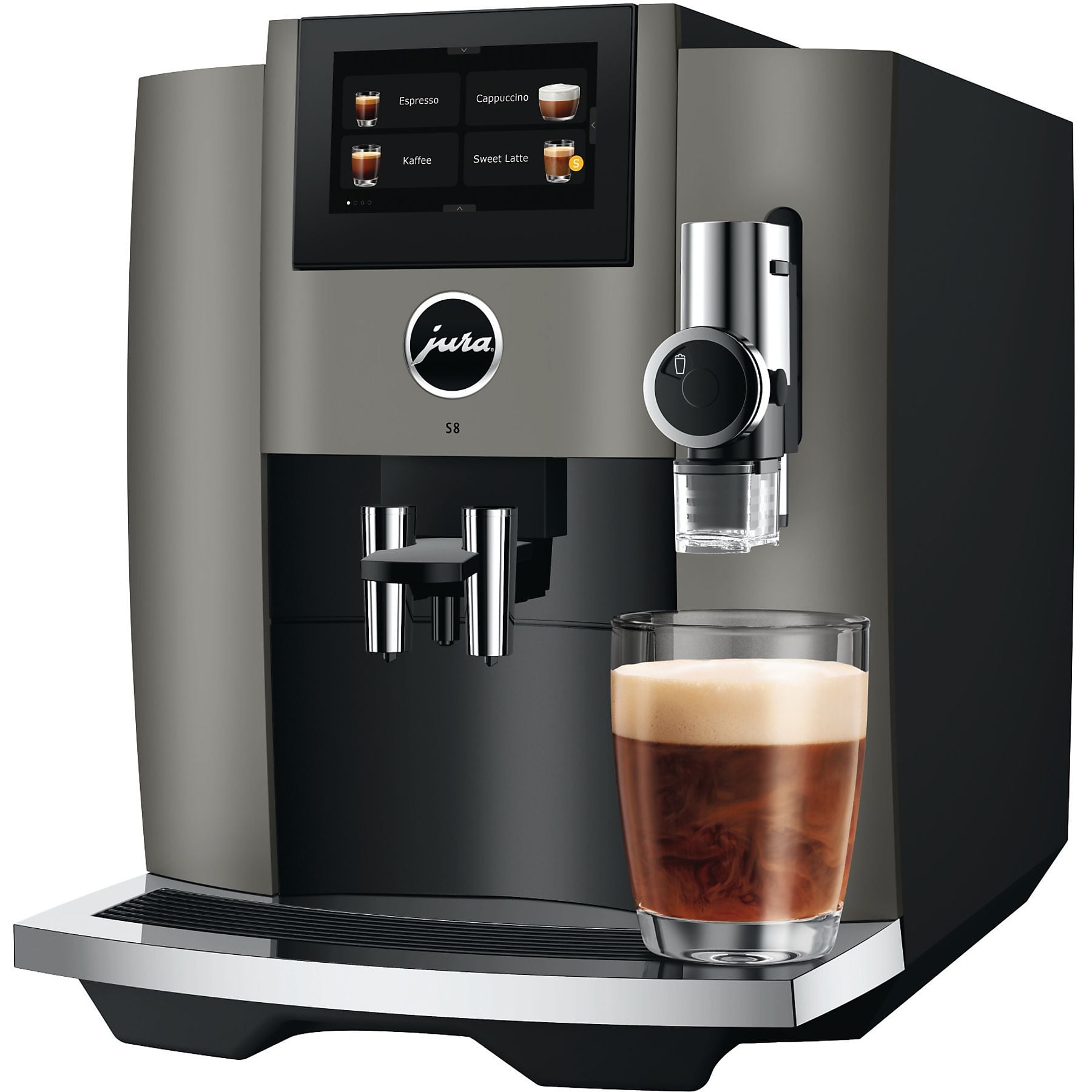 JURA S8 (EB) Kaffeevollautomat Dark Inox JURA