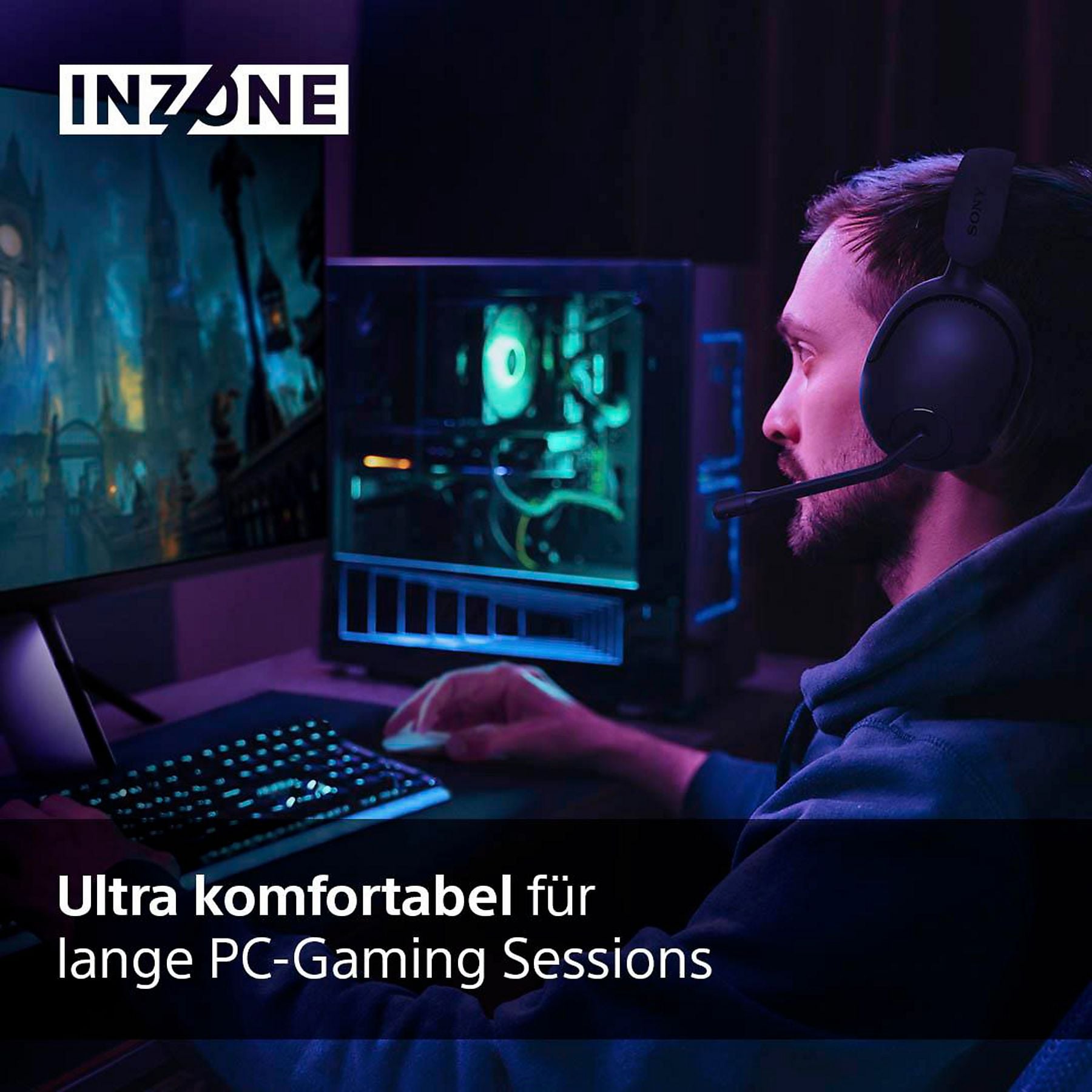 SONY WHG500 INZONE H5, Over-ear Gaming Headset Schwarz SONY