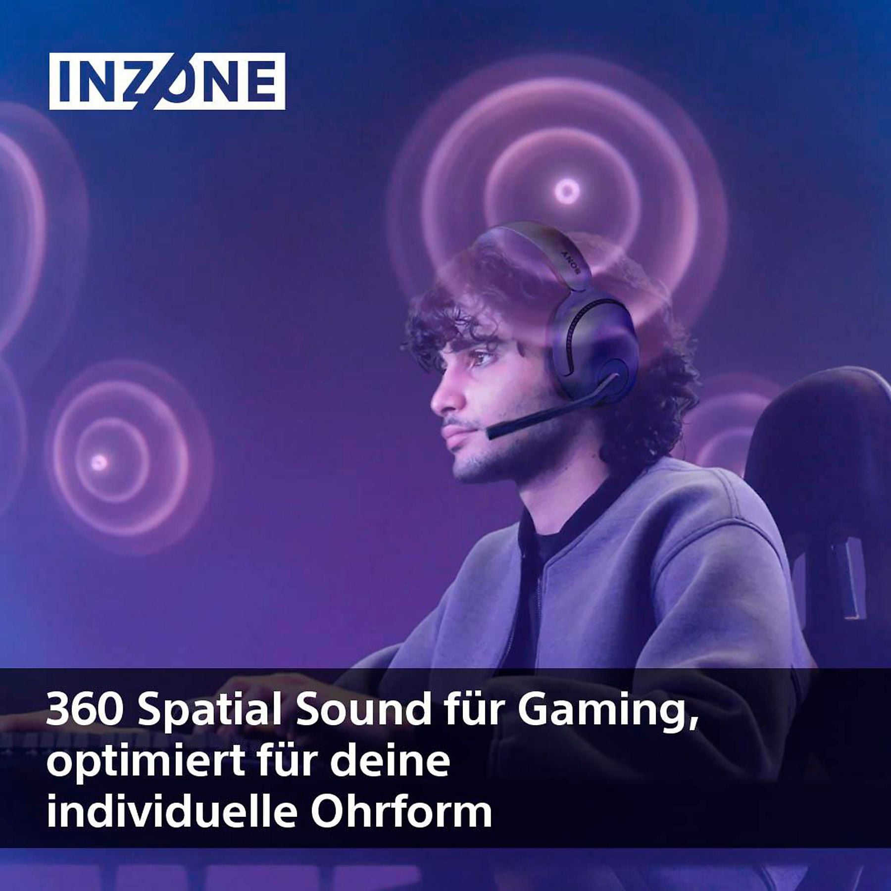 SONY WHG500 INZONE H5, Over-ear Gaming Headset Schwarz SONY