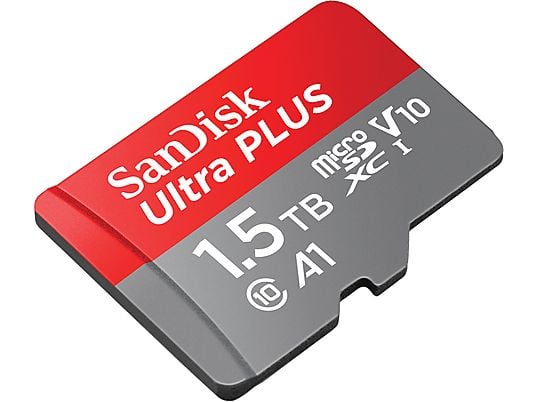 SANDISK Ultra PLUS microSDHC UHS-I mit Adapter, Micro-SDXC Speicherkarte, 1,5 TB, 160 MB/s SANDISK