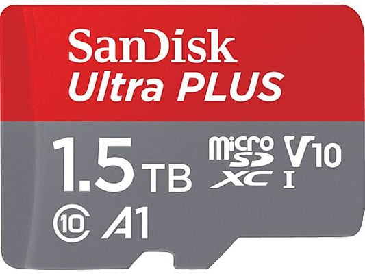SANDISK Ultra PLUS microSDHC UHS-I mit Adapter, Micro-SDXC Speicherkarte, 1,5 TB, 160 MB/s SANDISK